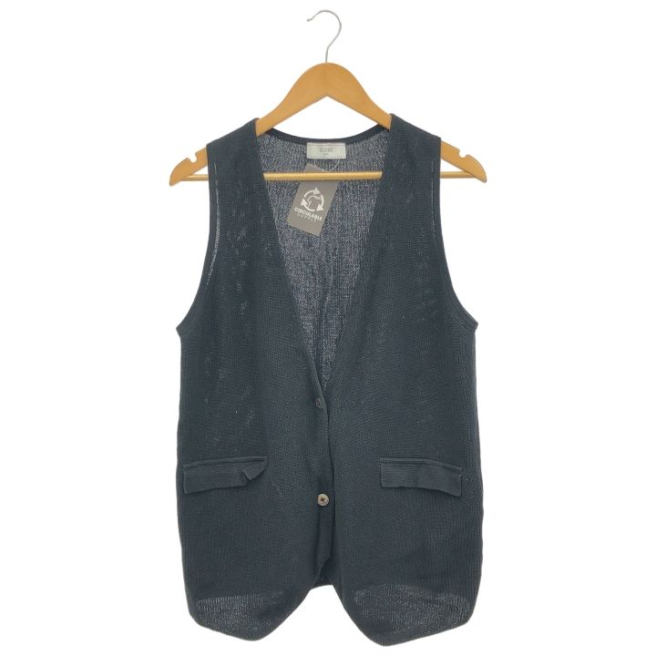 SLOBE IENA スローブイエナ 片畦ニットジレ 24010912273010 ベスト レディース ブラック