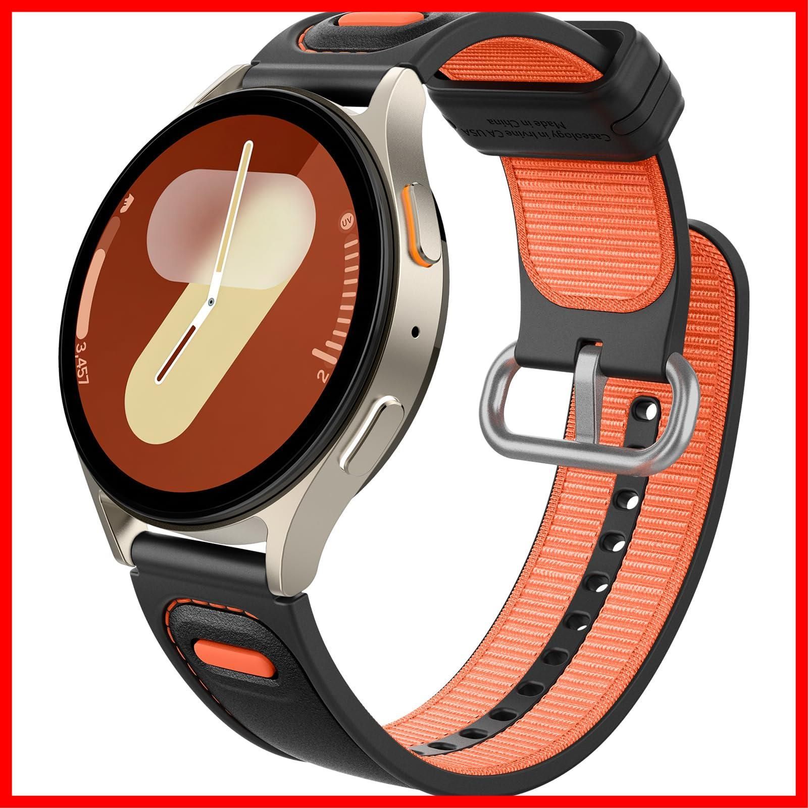 Watch 6 Classic 47mm 43mm、Watch 5 Pro 45mm、Watch Galaxy 6/5/4 44mm 40mm、Watch 4 Classic 46mm 42mm、すべての幅20mmのウォッチ 【Caseology】 対応 バン