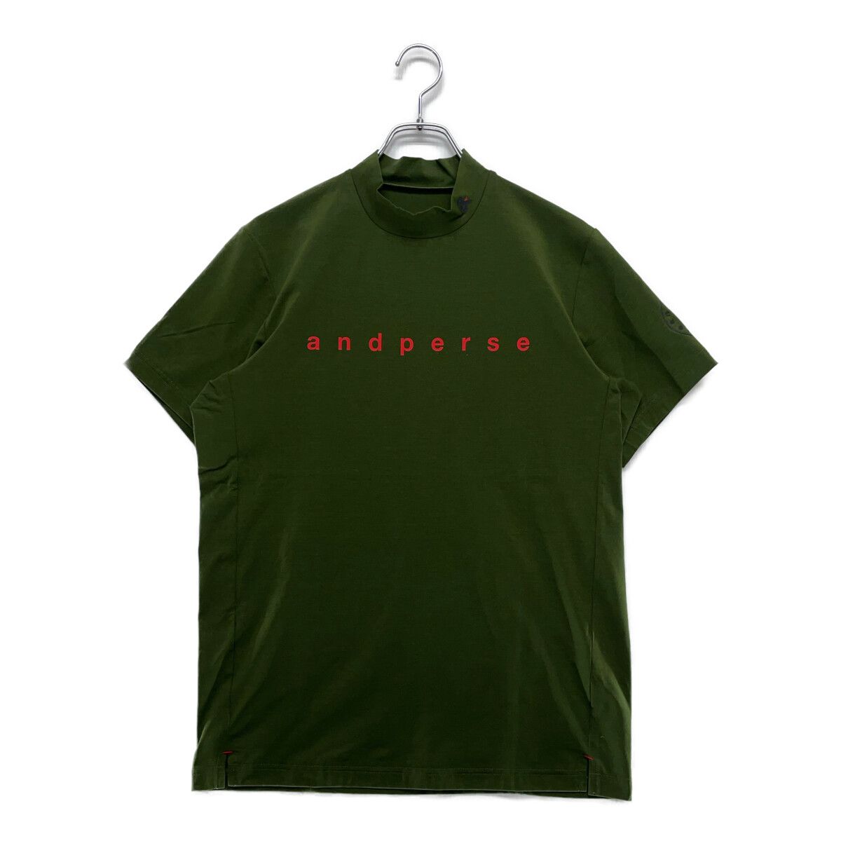 未使用品 メンズ アンパスィ and per se 半袖Ｔシャツ L 緑系 グリーン 【2024年春夏モデル】