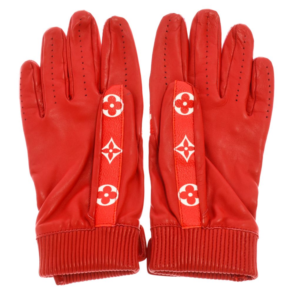 LOUIS VUITTON (ルイヴィトン) 17AW×Supreme Monogram Leather Gloves