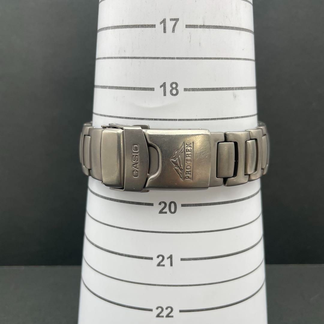 動作OK】CASIO PRT-3000 チタン プロトレック ツインセンサー（気圧