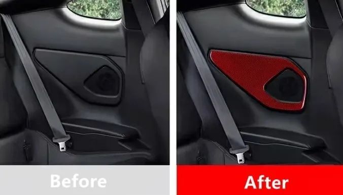 トヨタ GR86 ZN8 SUBARU BRZ ZD8 用 カーカードアオーディオスピーカーアパネルステッカー おしゃれ 内装パーツ 2P 2色選択 FFCRYSTALESIA_COM