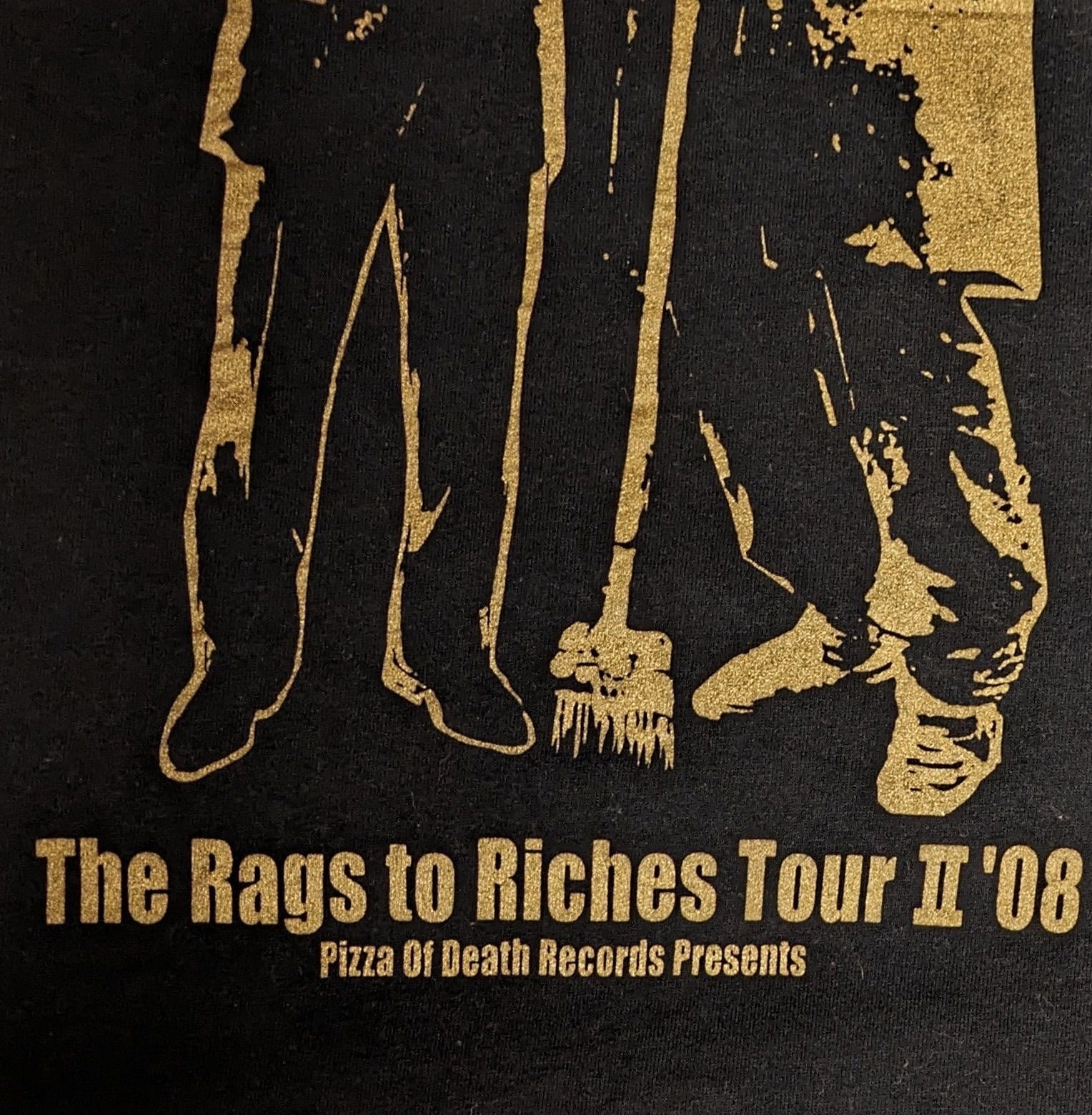 PIZZA OF DEATH ピザオブデス KEN YOKOYAMA 横山健☆バンドT 黒