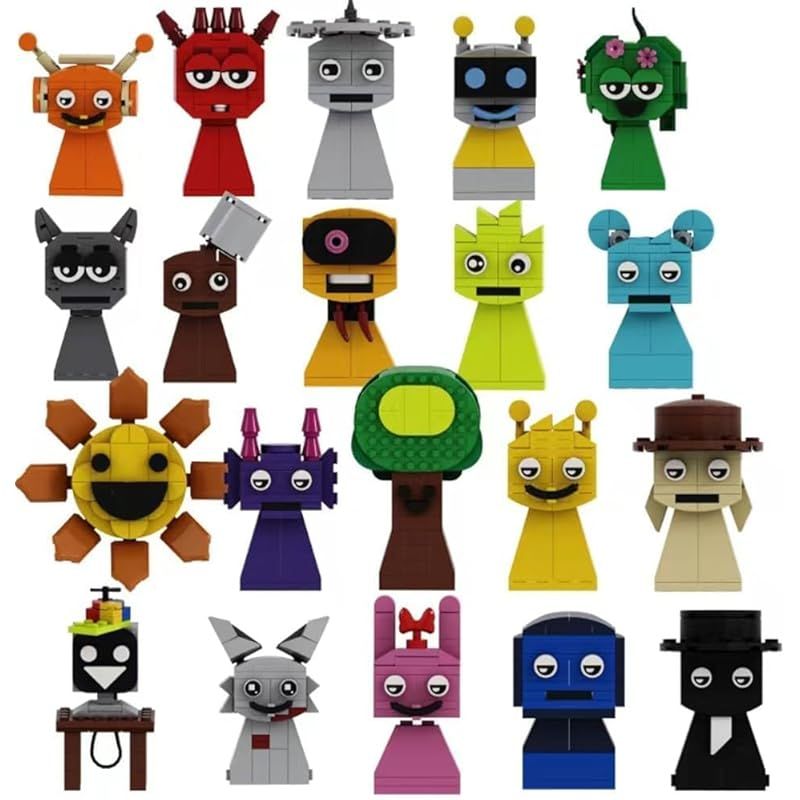 【新品】 スプランキー sprunki ブロック 互換 知育 玩具 歌うモンスター フィギュア ゲーム 積み木 20体セット 0