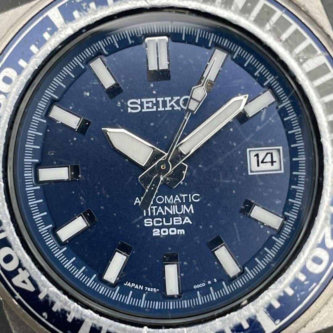 SEIKO 初代ブルーサムライ チタン製ダイバーズウォッチ 自動巻