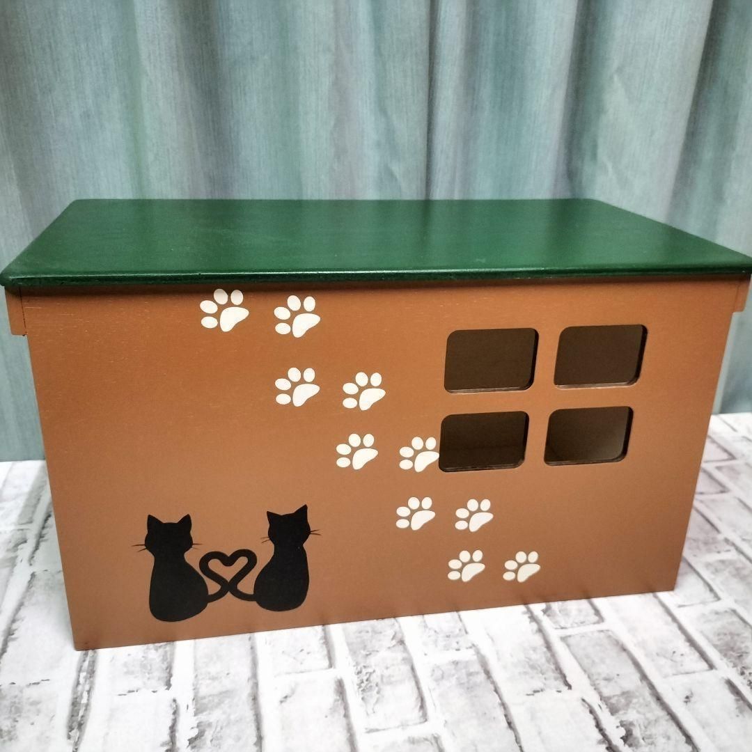 135*《キャットハウス》猫 小屋 犬 木箱 ケージ ハウス りんご箱