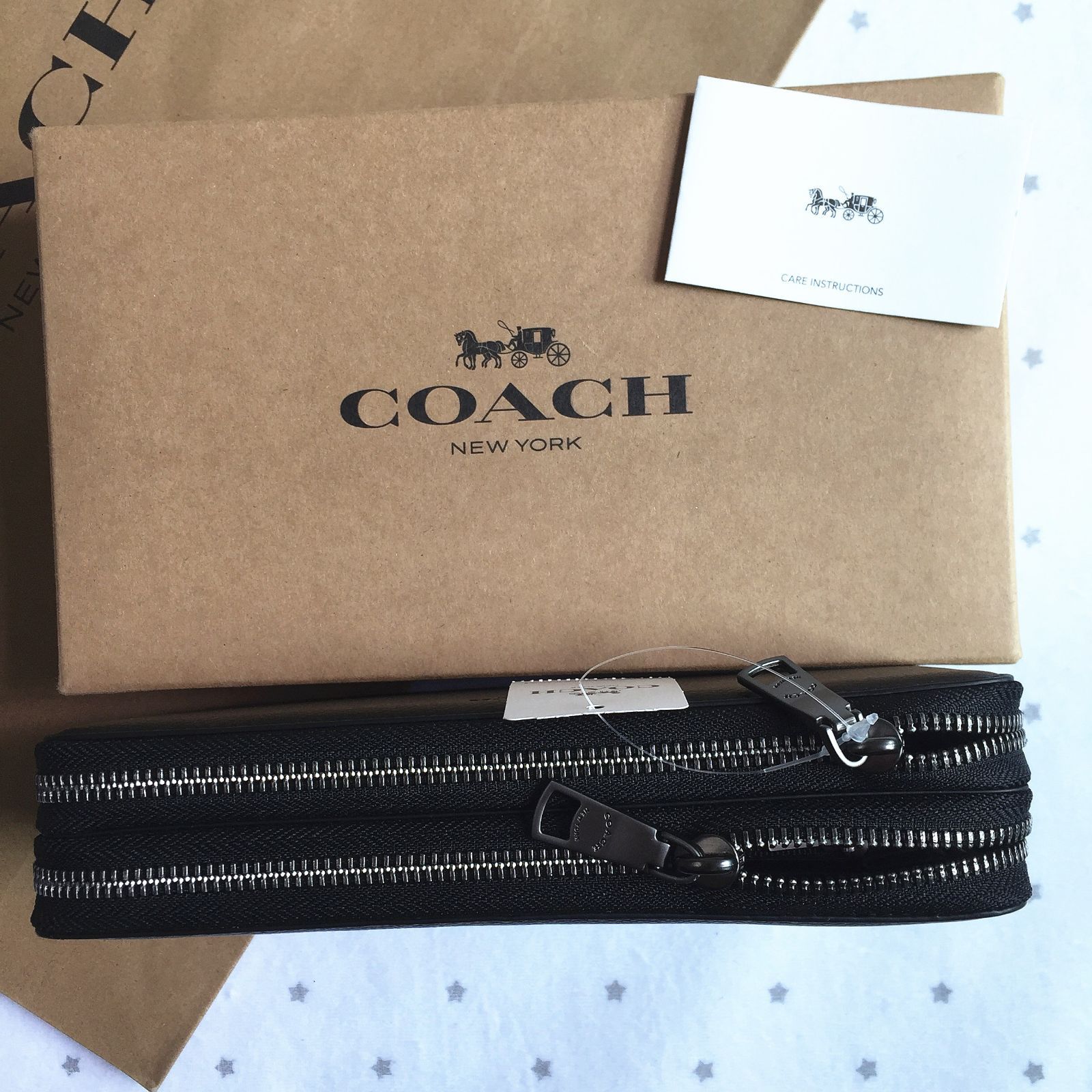 セール中】COACH コーチ長財布 F93509 ダブルジップ オーガナイザー