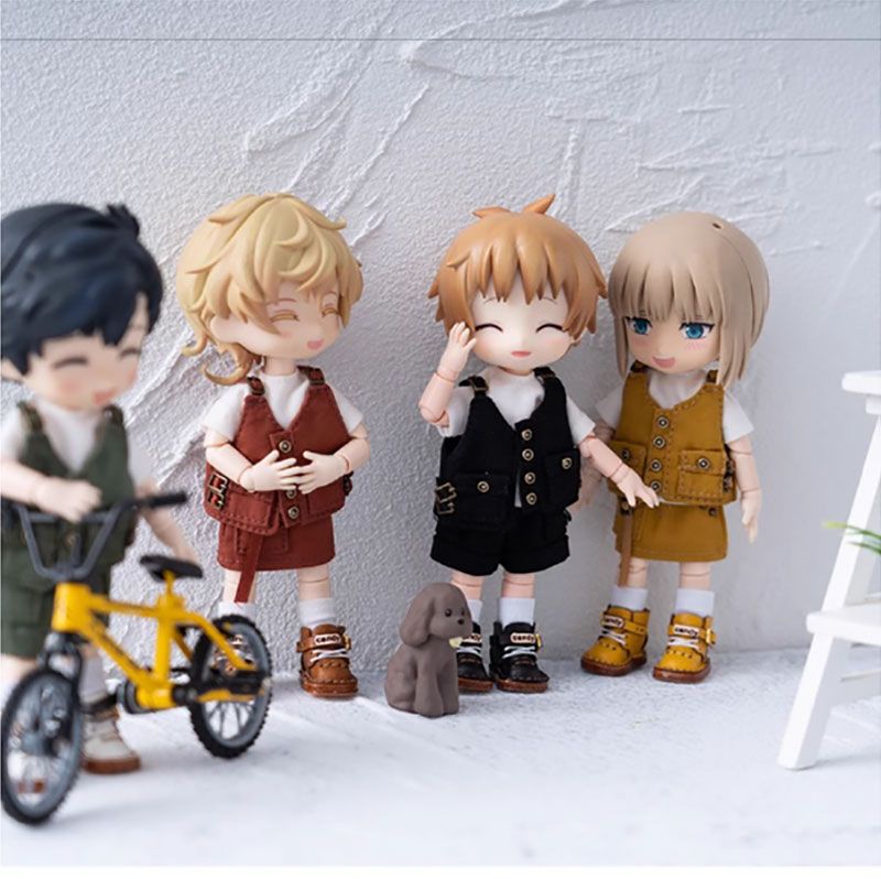 オビツ11 ドール服 サロペットセット 12分の1 BJD ボディ9対応