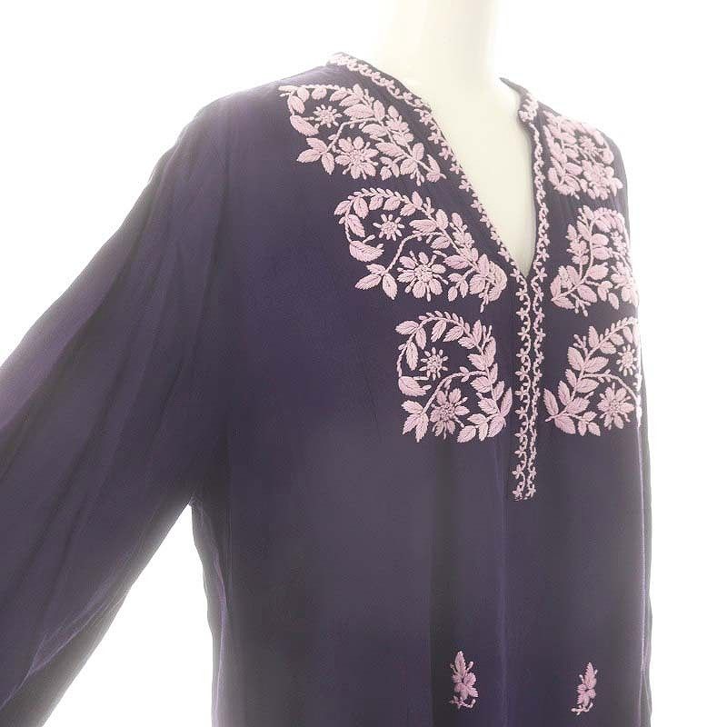 ヌキテパ NE QUITTEZ PAS! Moss Rayon Chikan Embroidery Dress