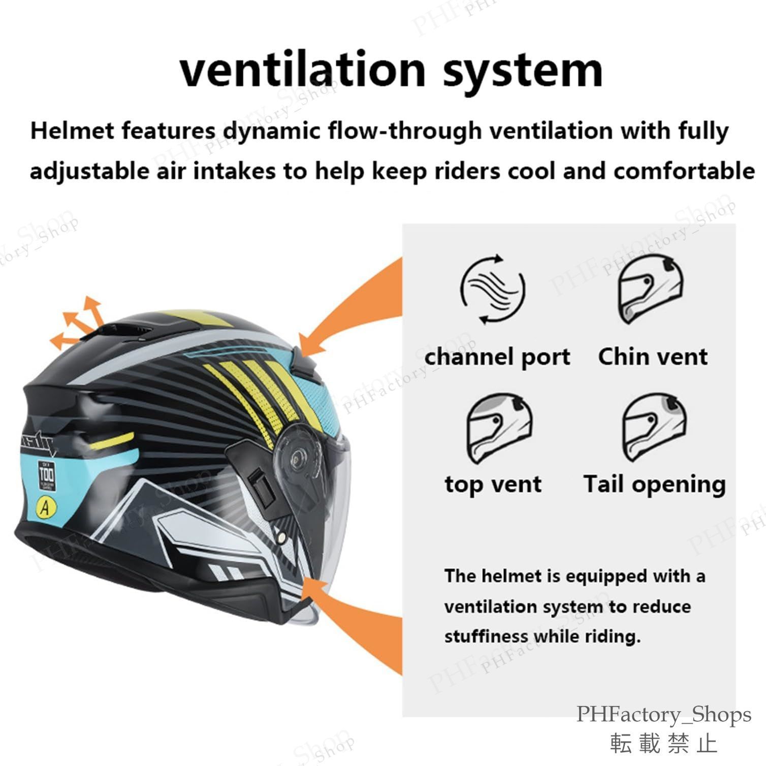 ジェットヘルメット 3|4型