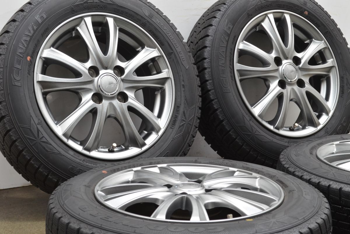 シビラ 14in 5.5J 42 PCD100 グッドイヤー アイスナビ6 165 70R14 アクア ヴィッツ パッソ マーチ デミオ スイフト