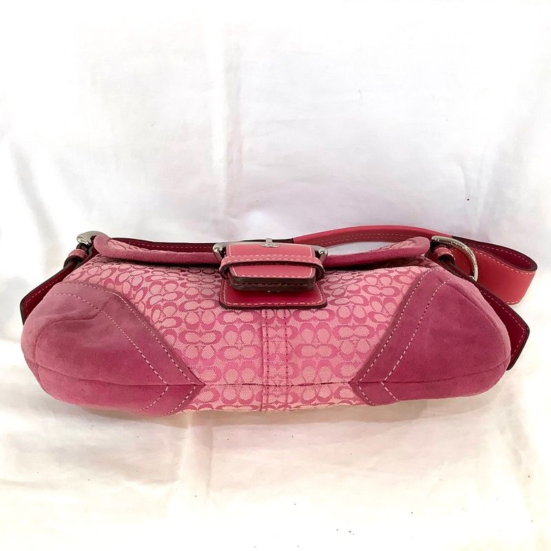 COACH 』ショルダーバッグピンク ソーホーミニシグネチャースモール