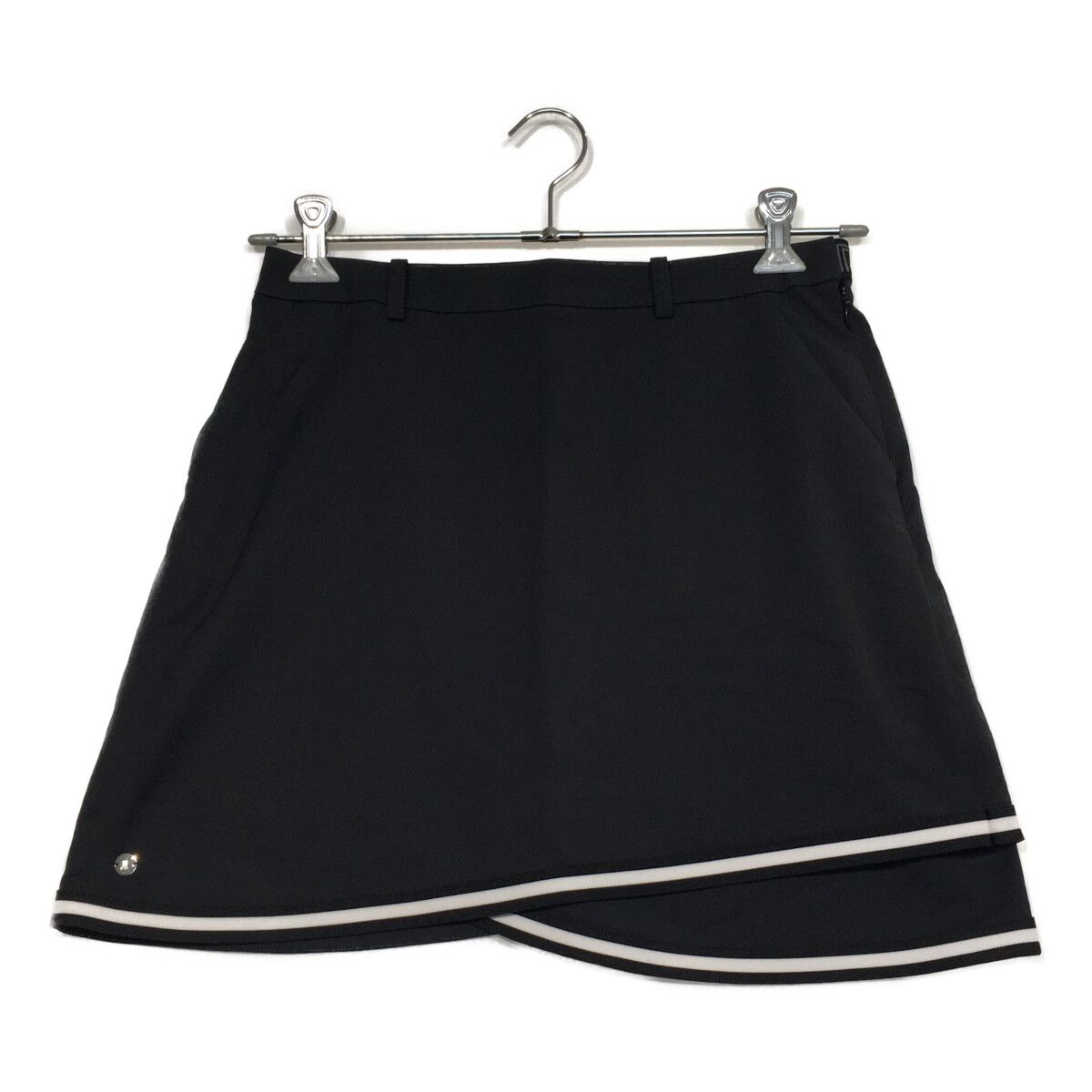 ★極美品★ランバン 丈長めのレディースゴルフスカート 36 黒 中古 レディース ランバンスポール LANVIN SPORT スカート 40(L