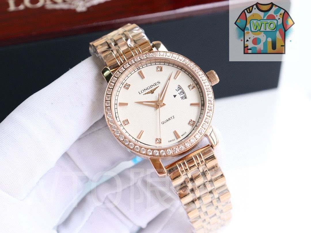 稼働 LONGINES 腕時計 レディース ブレスウォッチ ラウンド 297
