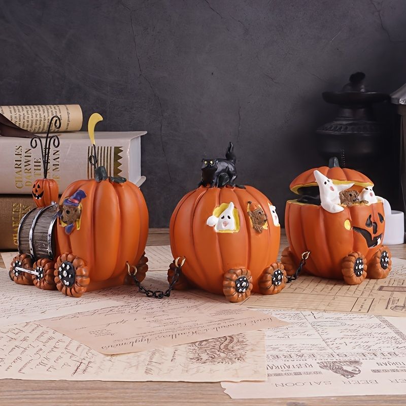 ハロウィン 置物 オブジェ オーナメント カボチャの汽車