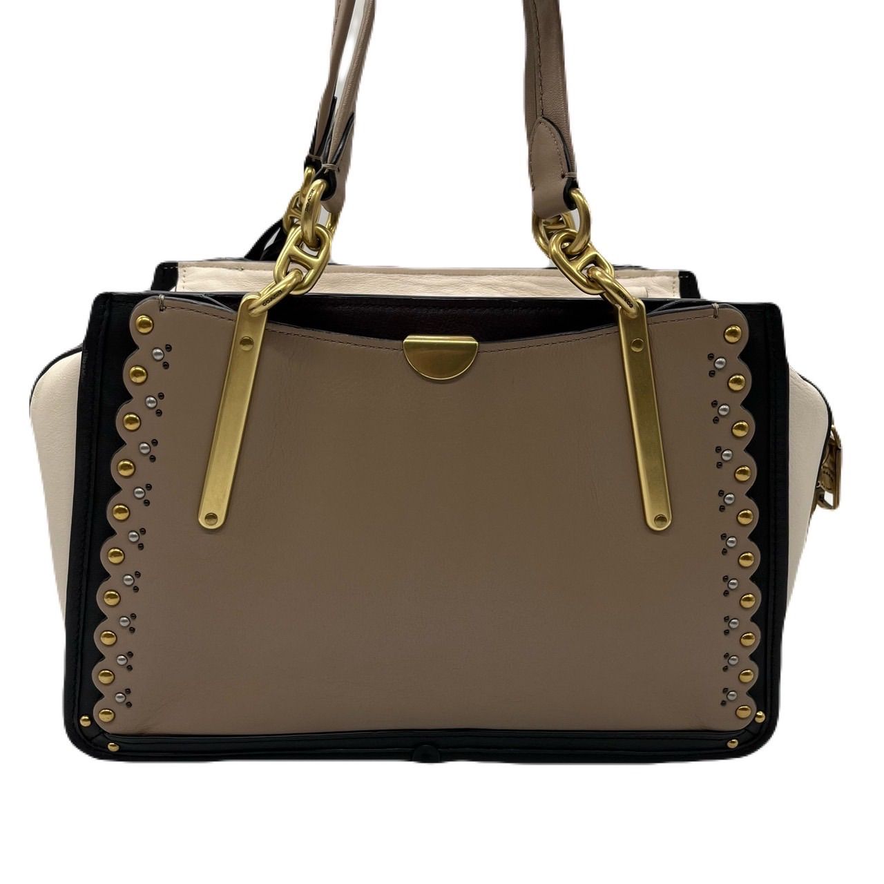 【美品】COACH コーチ トートバッグ 2way チャーリー ラージ ビジネスバッグ ブリーフケース グレー レザー メンズ レディース チャーム