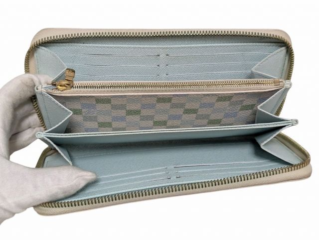 ルイヴィトン 長財布 ジッピーウォレット N40748 ダミエリシャス