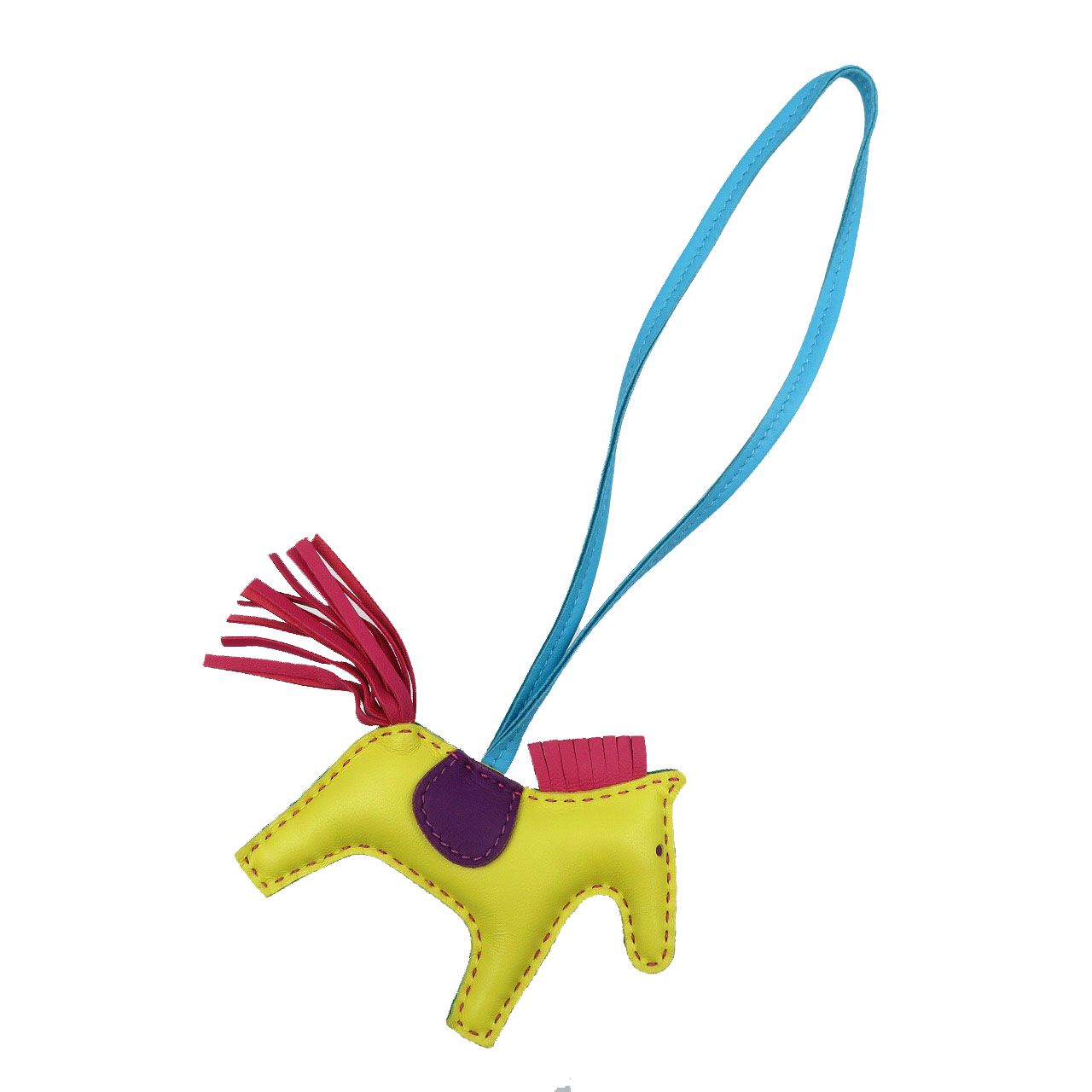 エルメス ロデオ PM レインボー リバーシブル 頼もしい チャーム  