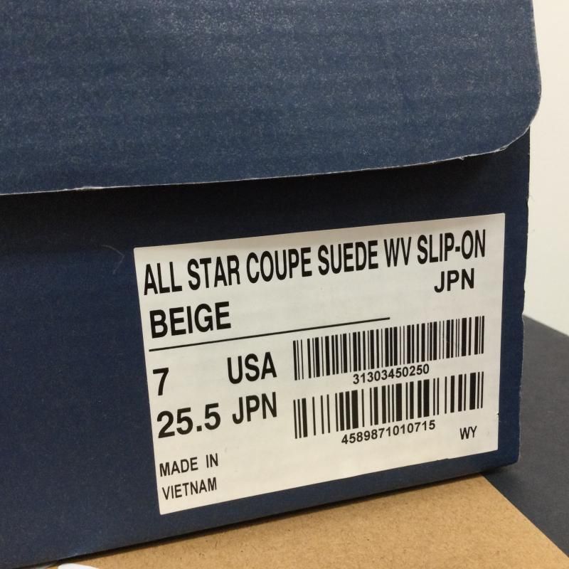 Converse All Star コンバースオールスター スニーカー ALL STAR COUPE SUEDE WV SLIP-ON コンバース オールスター クップ スエード スニーカー スリッポン タグ・箱付