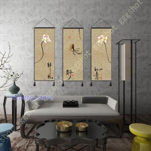 掛け軸 おしゃれ 水墨画 花鳥図 四季花鳥画 壁掛け 中国絵画 おしゃれ モダン タペストリー 花鳥風月 開運 風水画 年中掛け 床の間 飾り物 iwvJ938