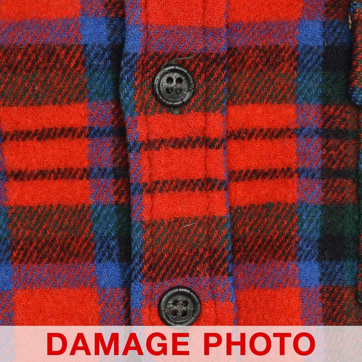 McGREGOR / 40s/開襟/筆記体タグ/長袖シャツ/S/ウール/ブルー/チェック/ヴィンテージ McGREGOR】40s 筆記体タグ マチ付 チェック柄ウール長袖シャツ - メルカリ