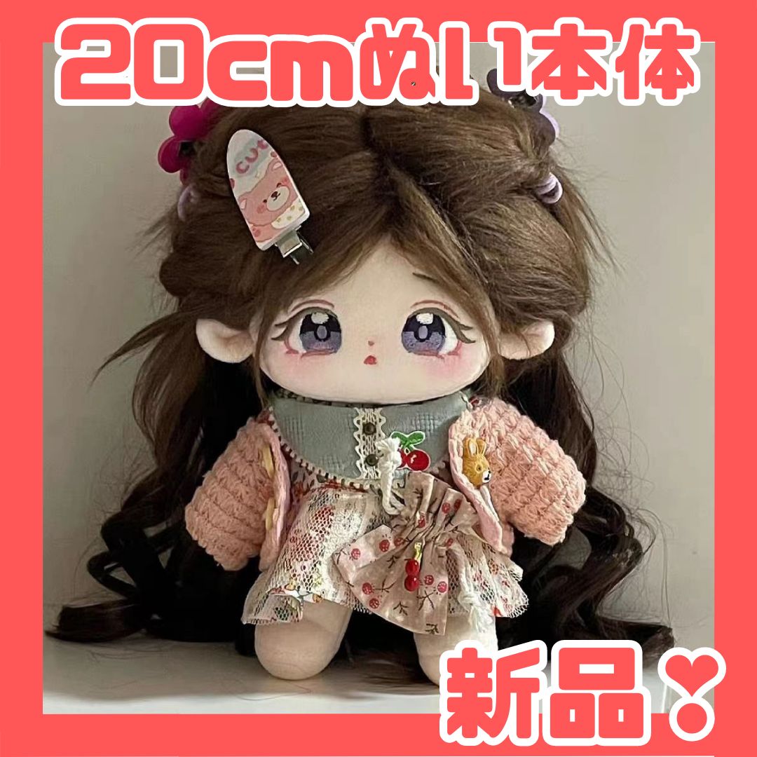 着せ替え ぬいぐるみ本体（スケルトン入）＋洋服セット 20cm (D)☆-