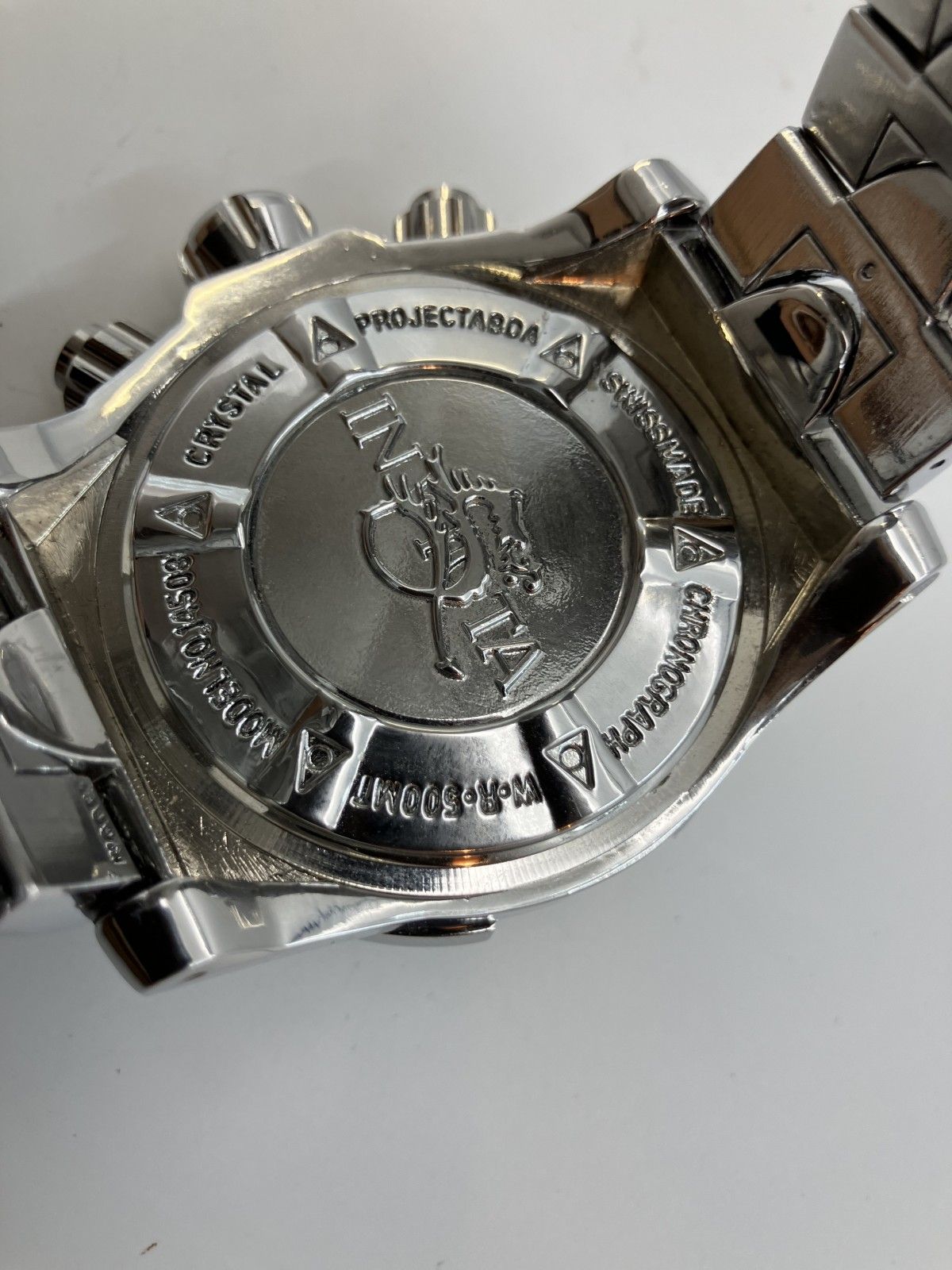 ケース幅60mm 超ビッグフェイス インビクタ クロノ メンズ腕時計 腕