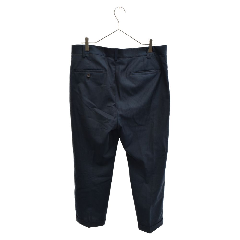 WACKO MARIA (ワコマリア) 20SS Ermenegildo Zegna PLEATED TROUSERS (TYPE-1) エルメネジルドゼニア  プリーツトラウザーズパンツ スラックスパンツ タックパンツ ネイビー - メルカリ