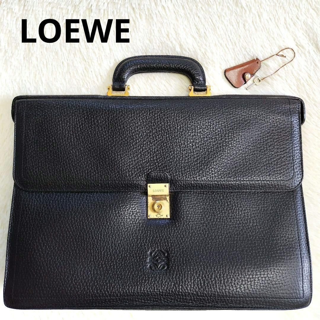 LOEWE ロエベ レザー アナグラム ビジネスバッグ ハンドバッグ-