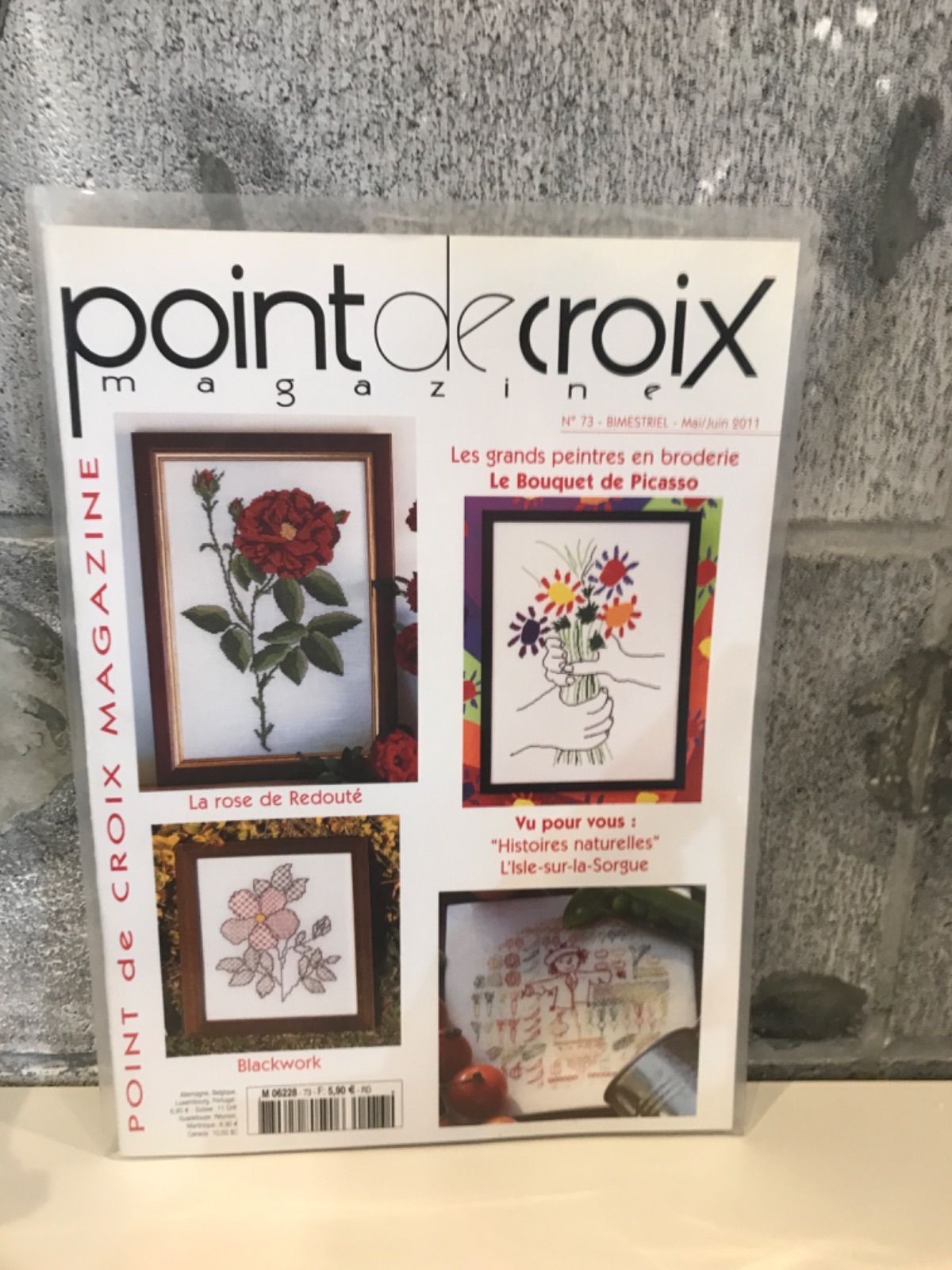 250256 point de croix magazine  N°73 クロスステッチ刺繡