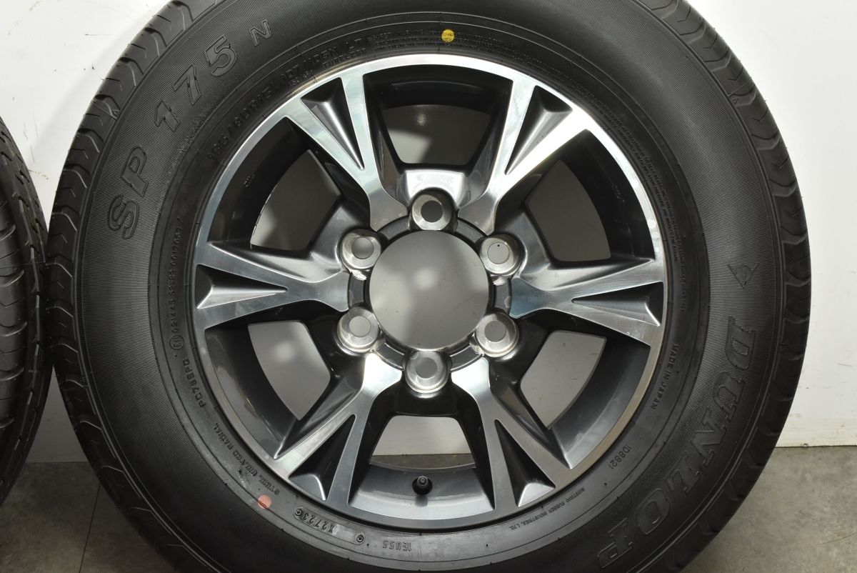 新車外し バリ溝 トヨタ 200 ハイエース 純正 オプション 15in 6.5J 35 PCD139.7 ダンロップ SP175N 195|80R15 LT レジアスエース WWW_NOITHATQUANGTHANH_NET