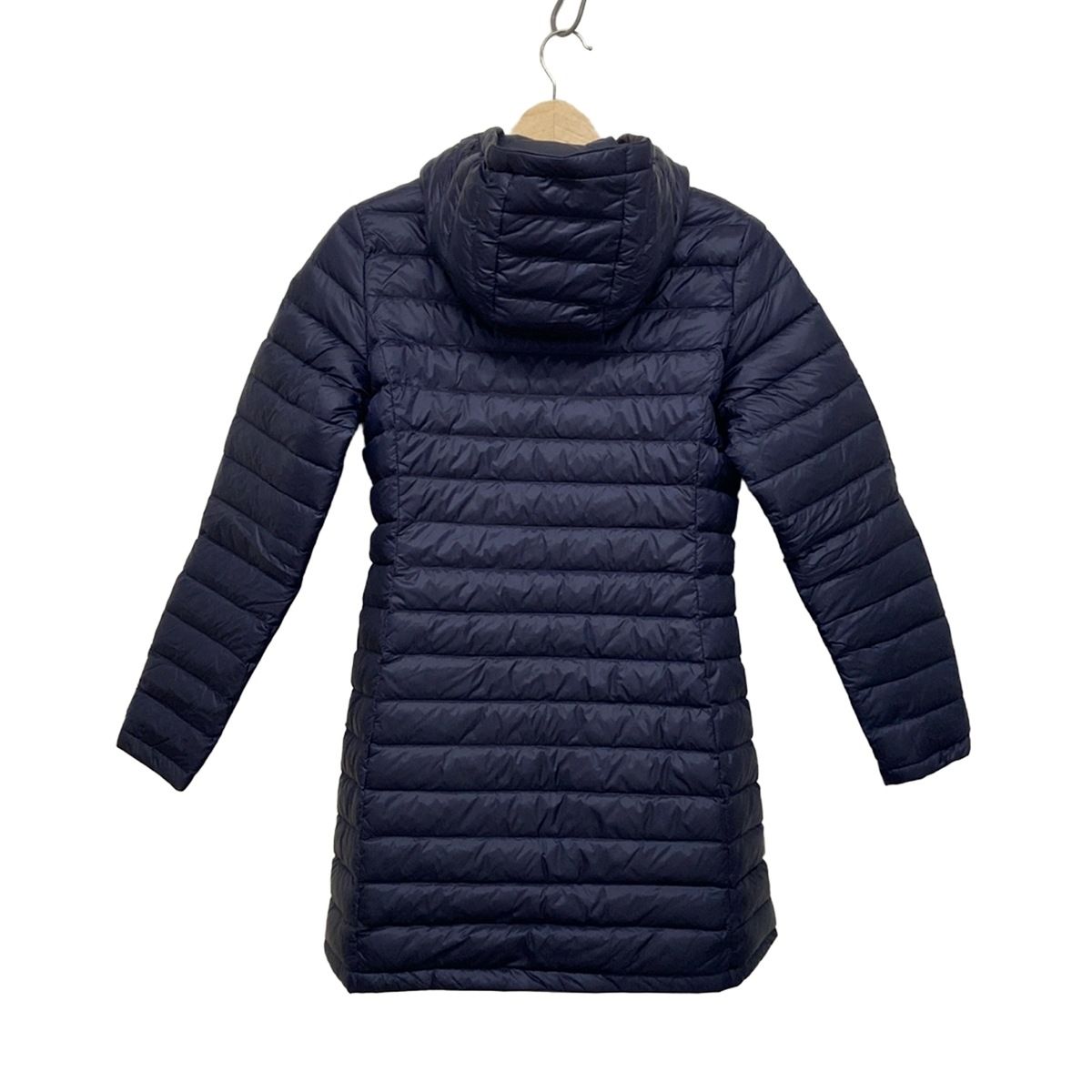 【美品】JOTT ジョット ノーカラーダウンジャケット 紺　ネイビー JOTT(ジョット) ダウンコート サイズXS レディース美品 - ダーク