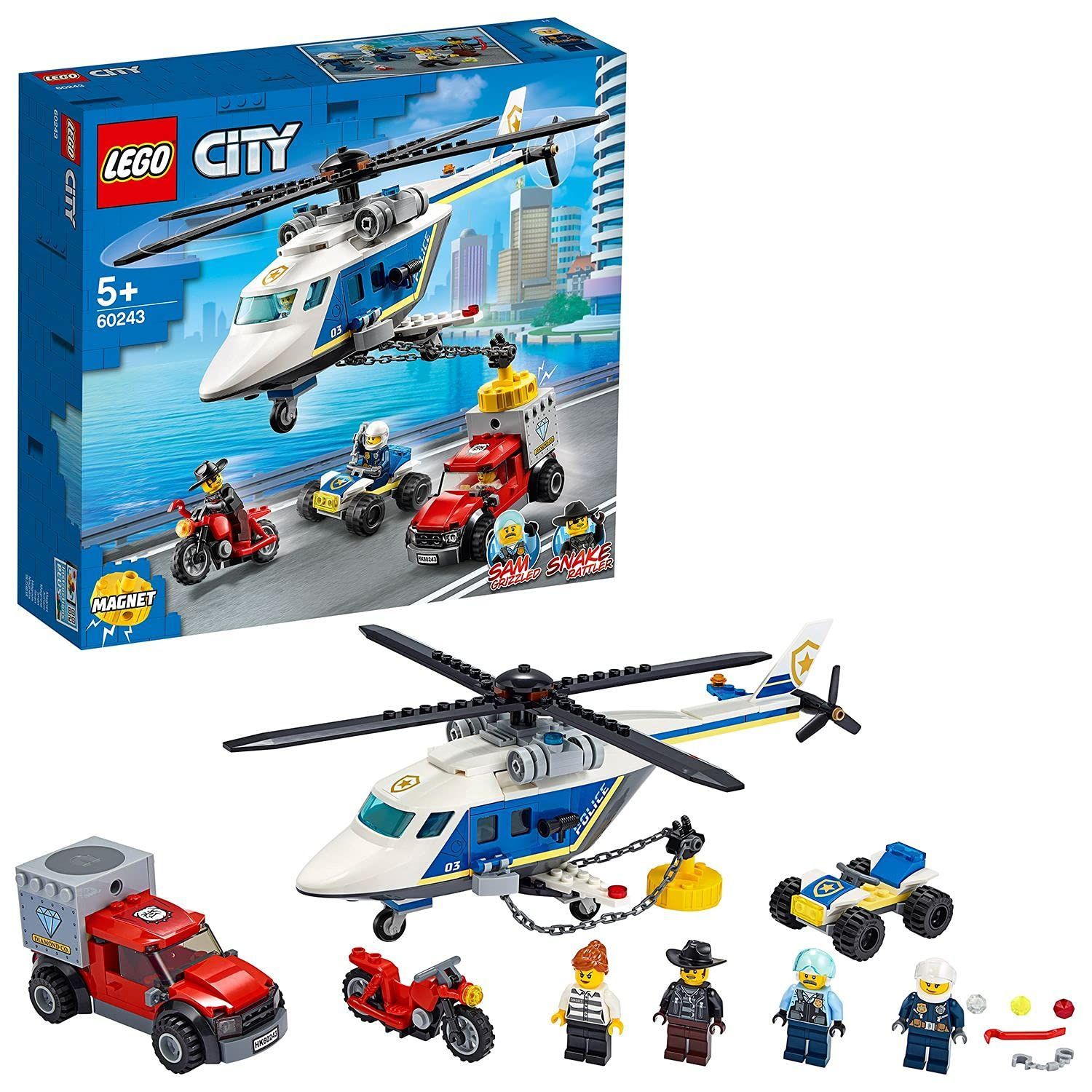 特価商品レゴLEGO シティ ポリス ヘリコプターの追跡 60243 おもちゃ