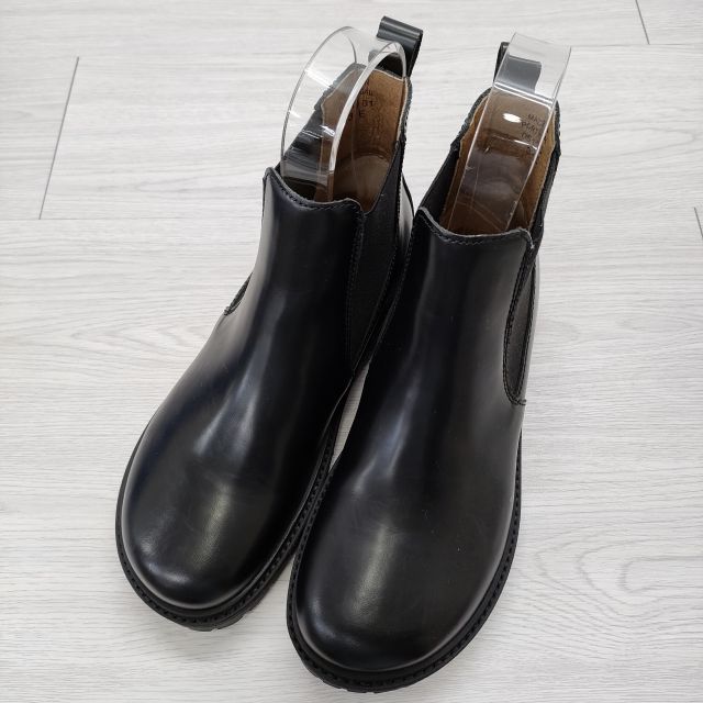 BIRKENSTOCK STALON サイズ37 240 レザー サイドゴア ブーツ ブラック レディース ビルケンシュトック【中古】4-0616G◎