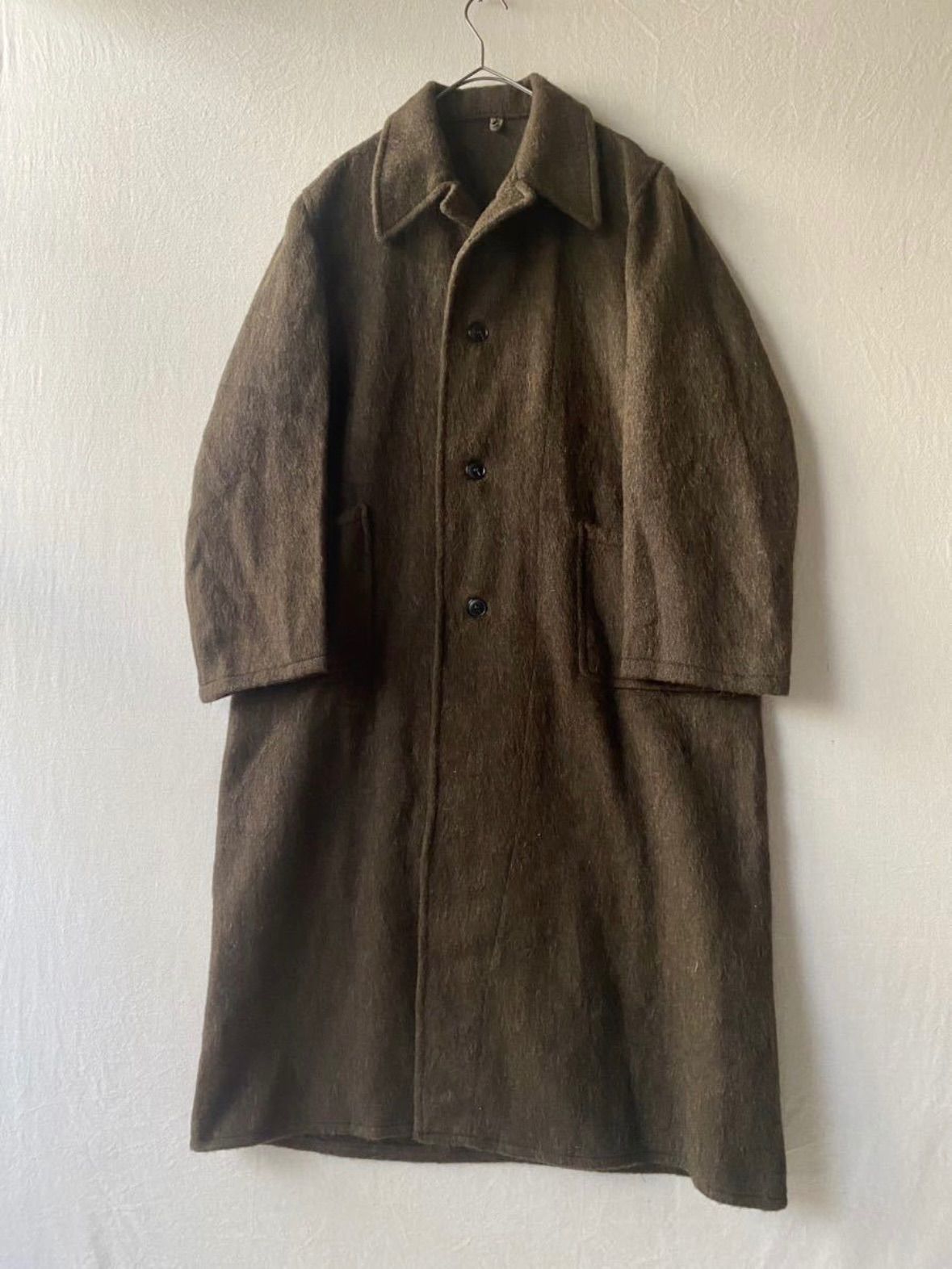 ブルガリア軍 50s コート ウール ミリタリー 50s ブルガリア軍 ウール コート / メルトン カーキ ミリタリー