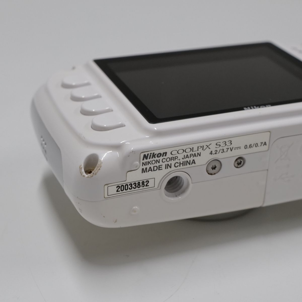 Nikon - Nikon COOLPIX S33 USED美品 防水 耐衝撃 デジタルカメラ 本体+バッテリー 完動品 中古 CP5547 Nikon COOLPIX S33 USED美品 防水 耐衝撃 デジタルカメラ 本体+