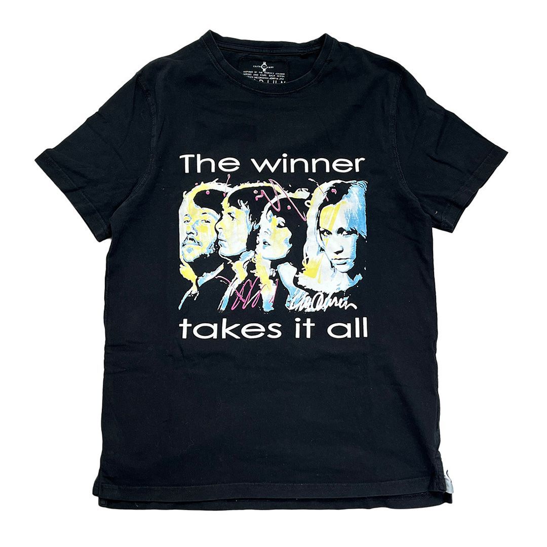 ぽ*ぽ様 ME:I ミーアイ　クロップドT Tシャツ　ライブTシャツ CELEBR TY ICONS ABBA Tシャツ バンド メンズ 黒 / M - メルカリ