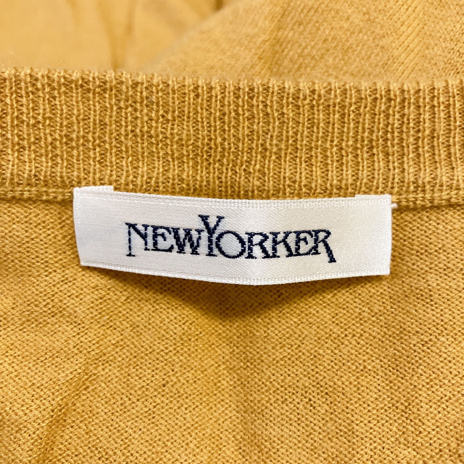 NEWYORKER ニューヨーカー カーディガン からし色 - メルカリ