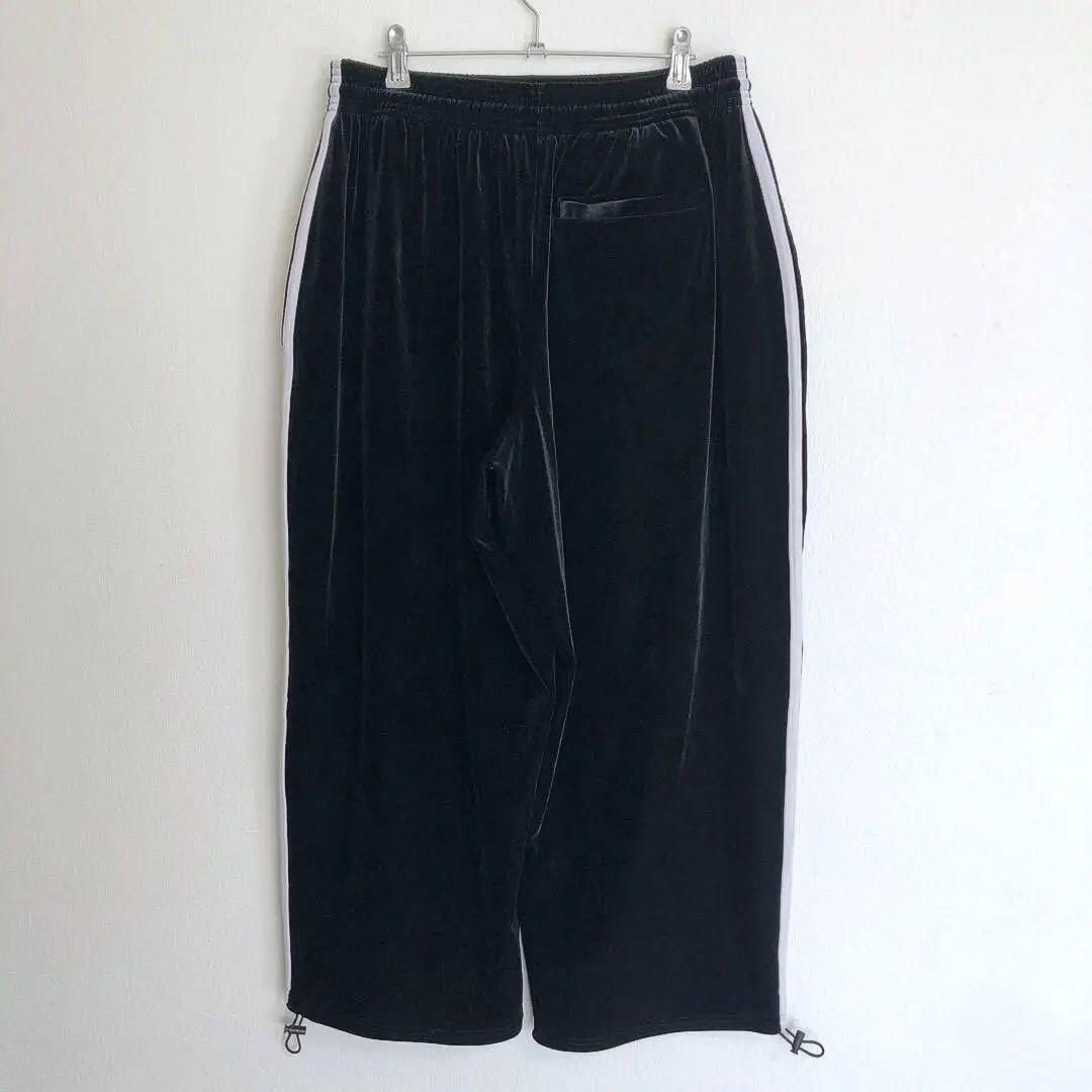 archive baggy wide sideline velour pants