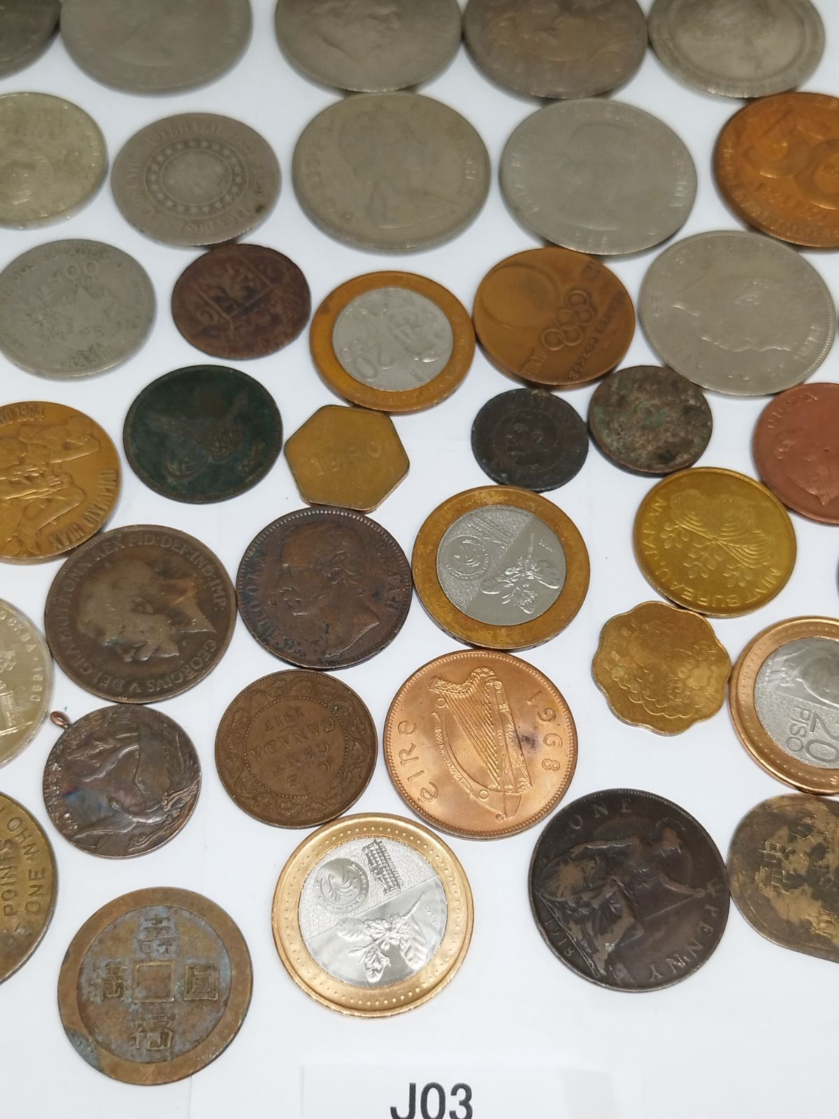 セール 【J03】古銭 旧貨幣 海外古銭 記念硬貨 まとめ売り