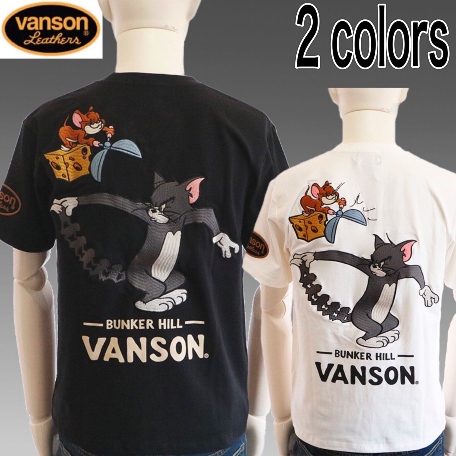 VANSON×TOM＆JERRY トムとジェリー Tシャツ TJV-2219