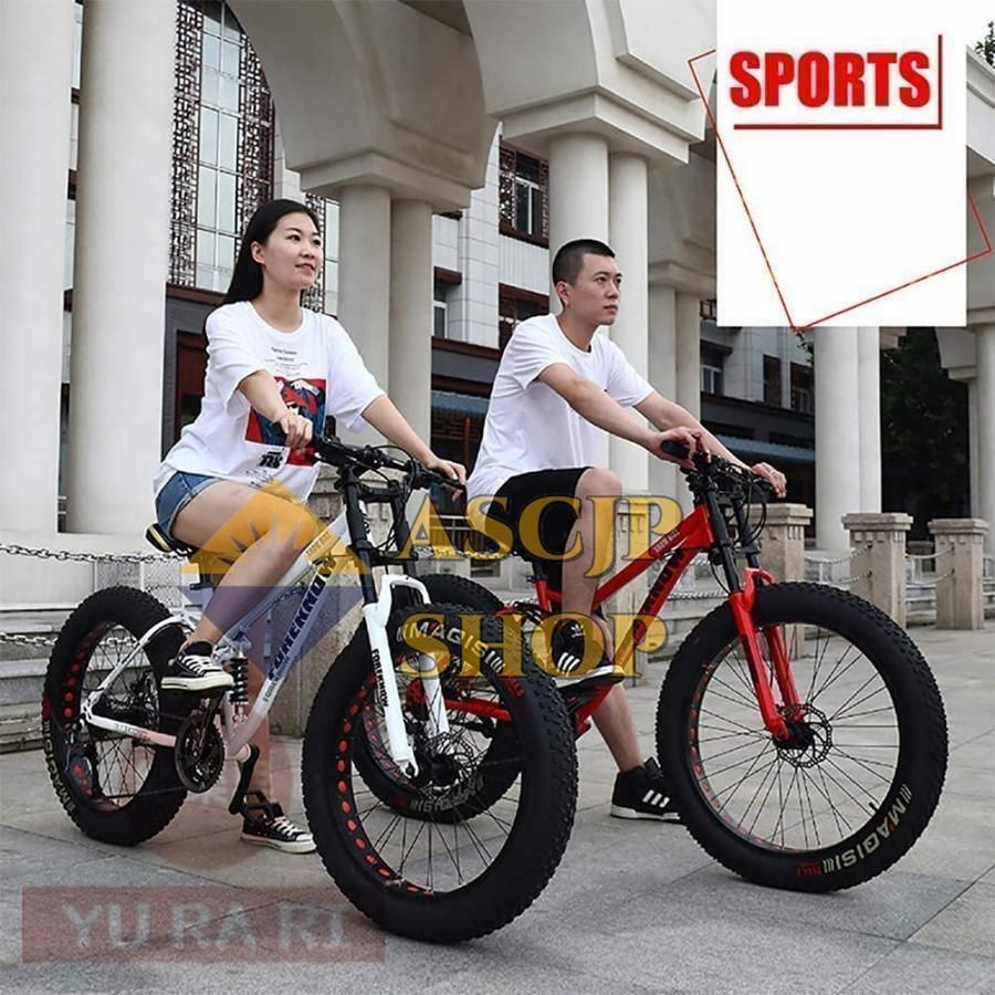 ほぼ未使用】極太タイヤ27インチ ファットバイク オレンジ 室内保管