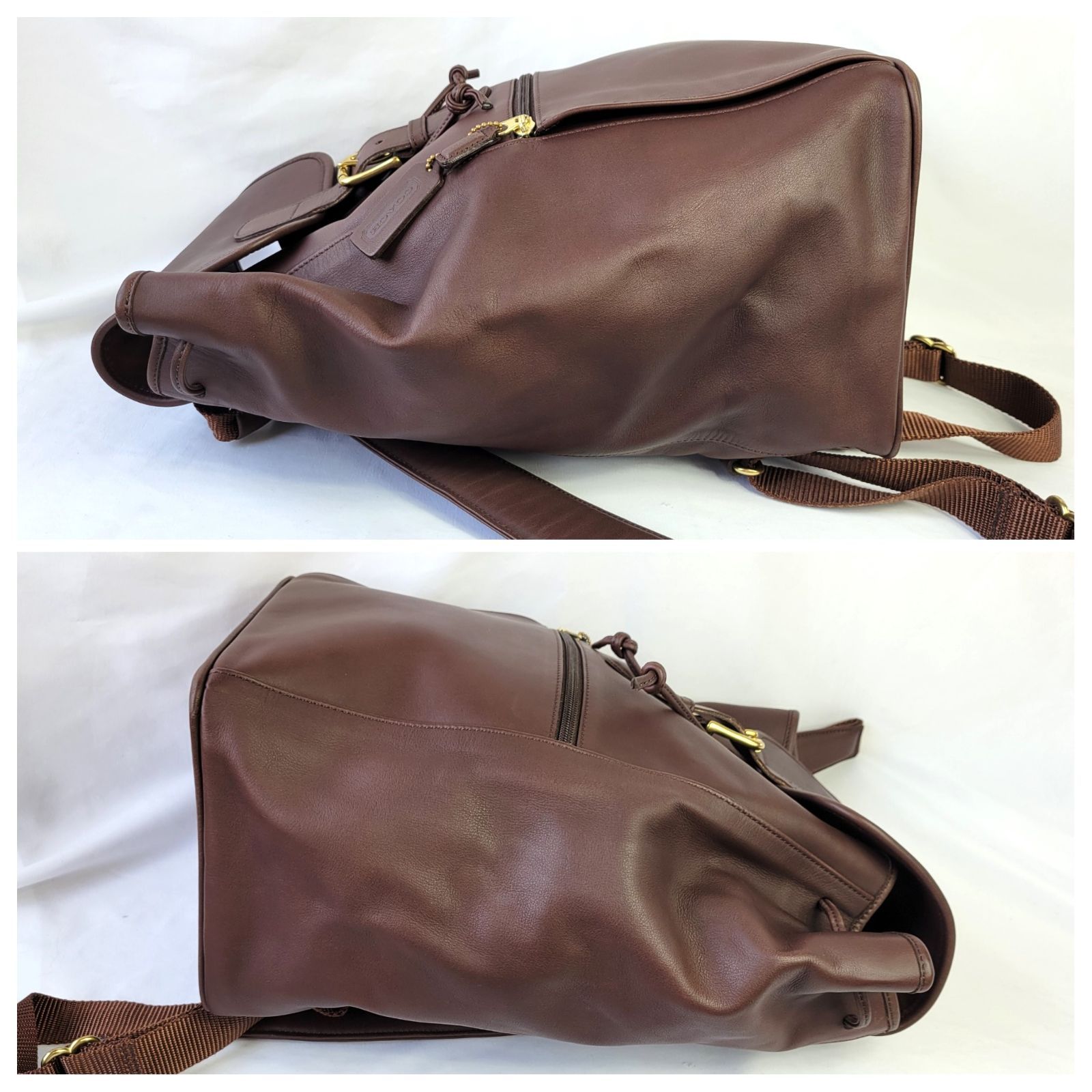COACH コーチ レザー リュック C9V-0529 ブラウン COACH コーチ リュックサック レザー ブラウン バックパック