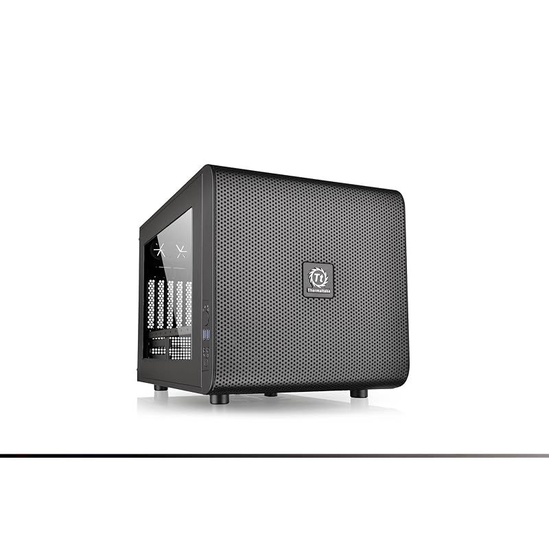 Thermaltake Core V21/Black/Win/SECC 水冷対応キューブPCケース CS5068 CA-1D5-00S1WN-00 0