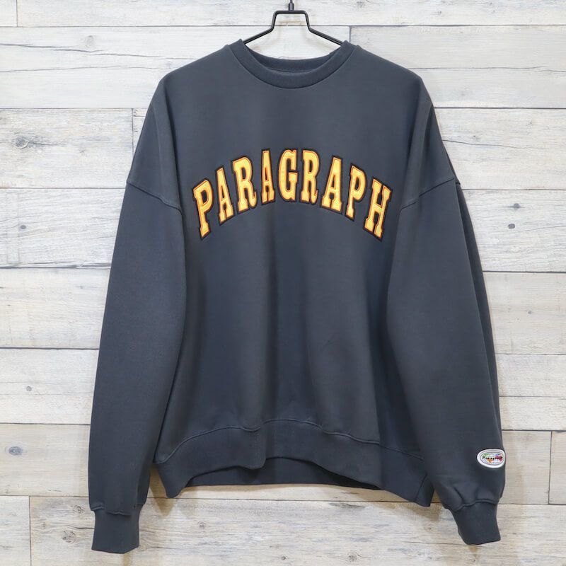 新品 paragraph パラグラフ トレーナー ユニセックス チャコールグレー