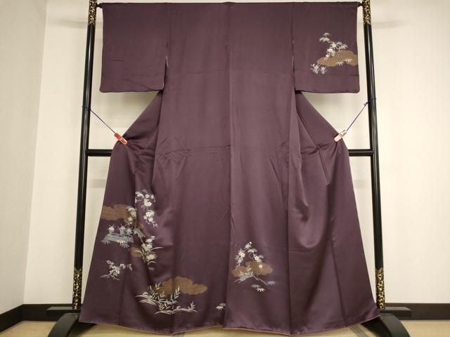 【訪問着】 作家物・だが袖風景花文❣️ 逸品✨No.1150 平和屋着物□訪問着 風景花文 金彩 正絹 逸品 AAAY2735ja - メルカリ