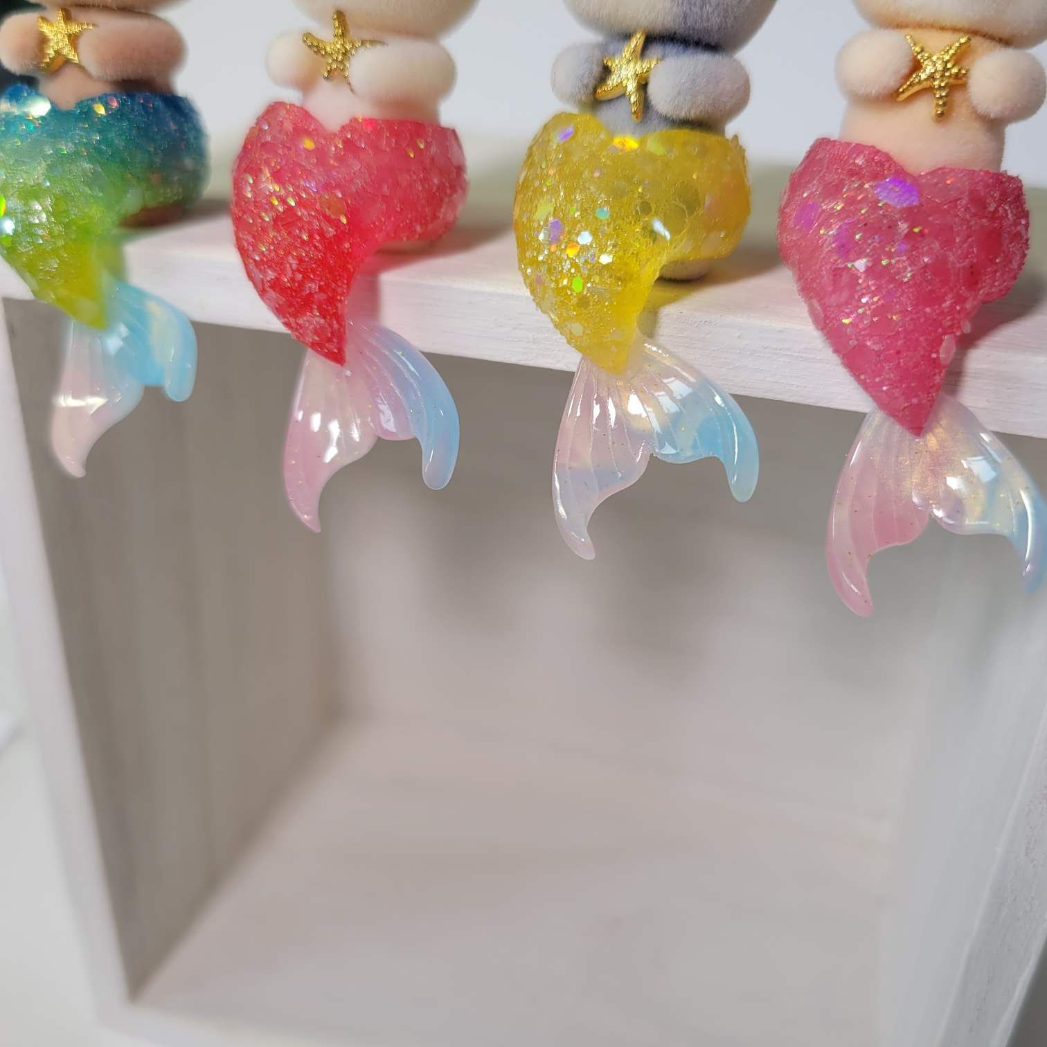 【まーちゃんさま】* vintage ❀ シルバーの かわいいお魚さん オーダーページ】シルバニアファミリー キラキラ人魚 マーメイド