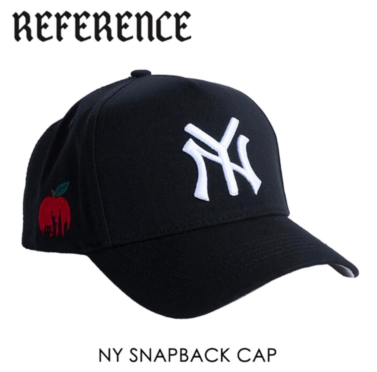 本国現地価格 25AW REFERENCE NY SNAPBACK CAP BLACK コットン スナップバックキャップ