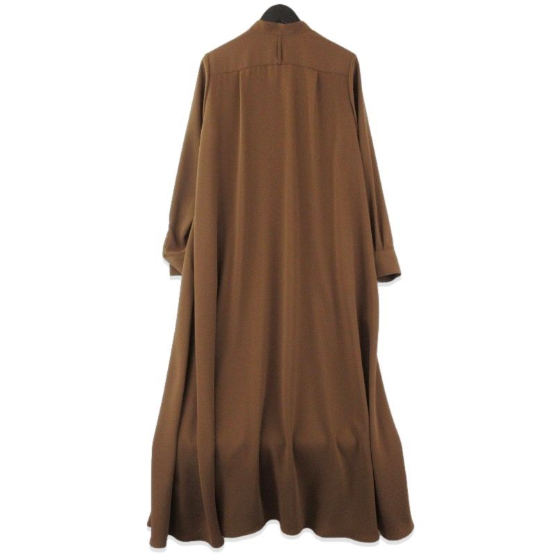 Graphpaper グラフペーパー Satin Band Collar Dress GL251-60222C レディース サテン ブラウン 0 71013724