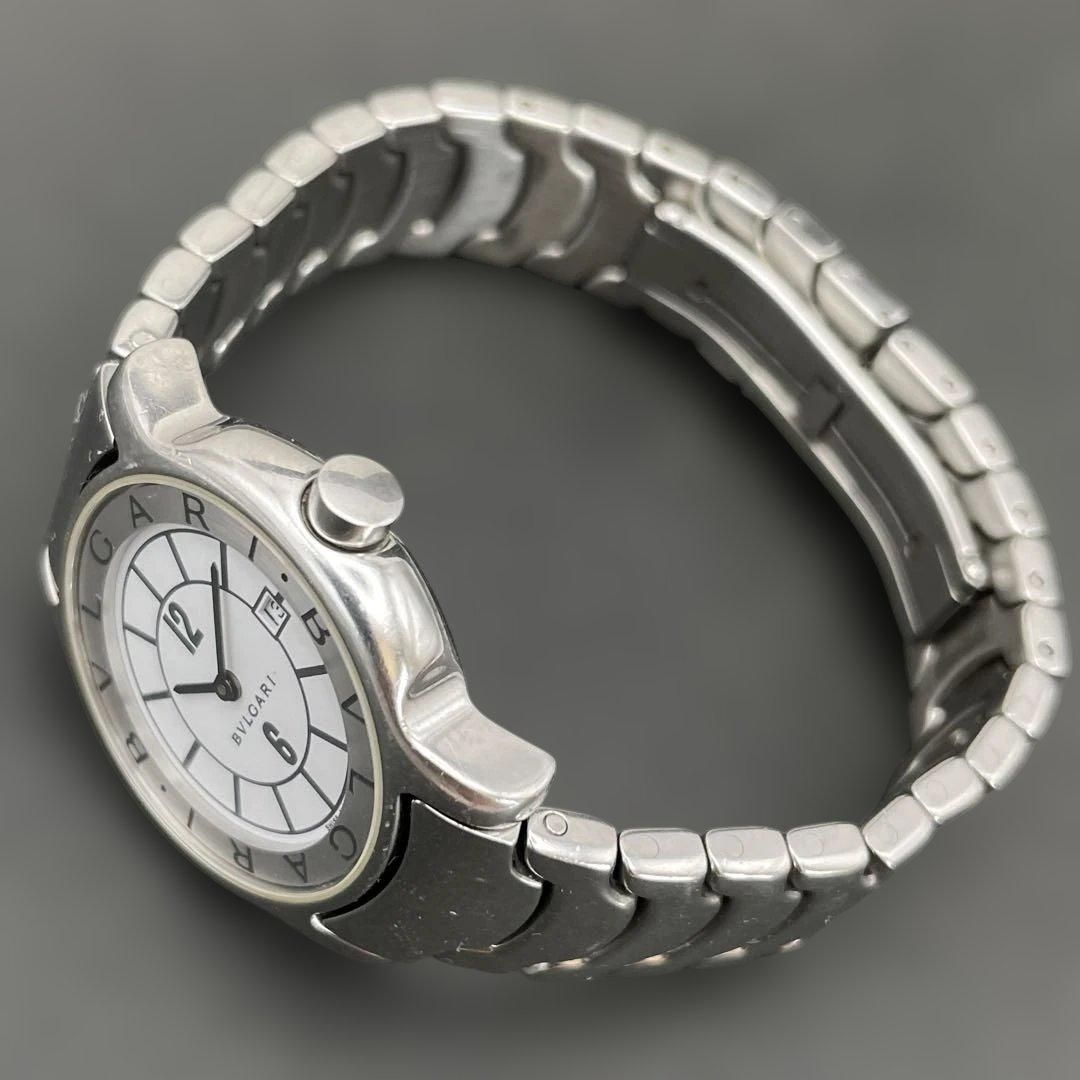 BVLGARI Solotempo ST29S 白文字盤レディース ステンブレス ブルガリ